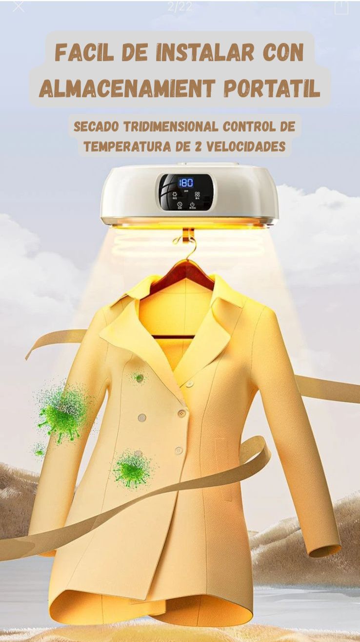 👗🏠SECADORA DE ROPA PORTATIL CON TECNOLOGIA UV🏠👗