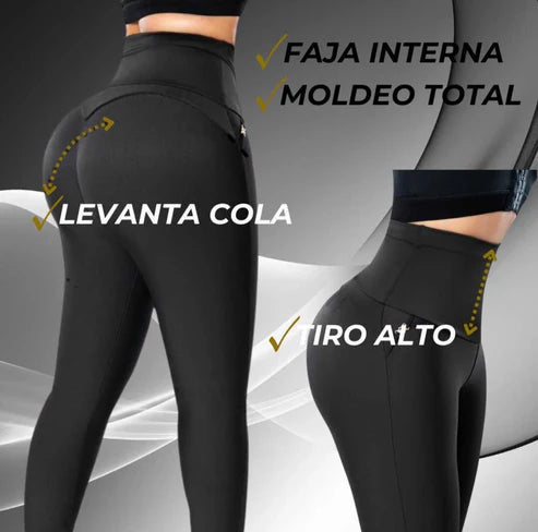 💃🏻🎁LEGGINS FAJA LEVANTA COLA Y CONTROL DE ABDOMEN💃🏻🎁