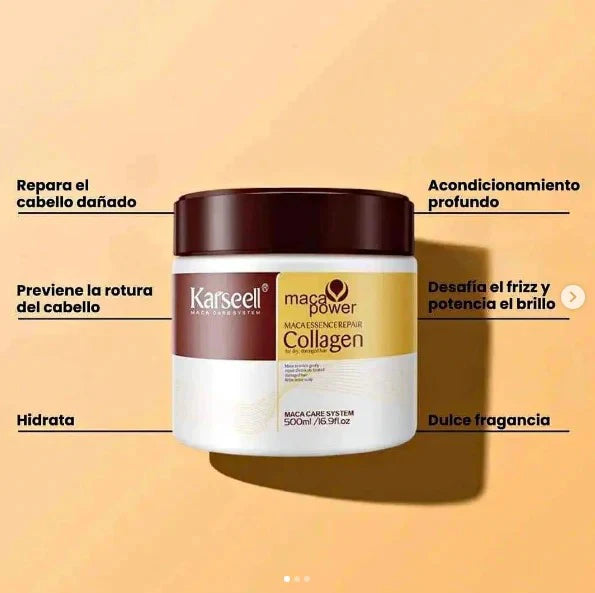 🔥💎KARSEELL HAIR MASK® REPARADORA Y ALISADORA INTENSA CON KERATINA🔥💎