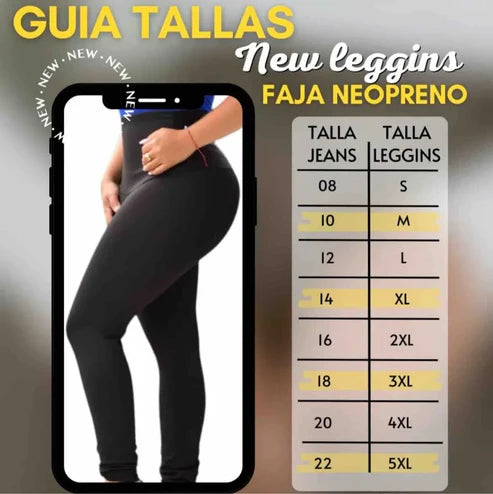💃🏻🎁LEGGINS FAJA LEVANTA COLA Y CONTROL DE ABDOMEN💃🏻🎁